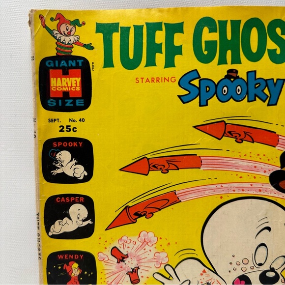 Tuff Ghosts Starring Spooky Fireworks No. 40 Sept. 71’ Harvey Comic Book VTG - Picture 2 of 8